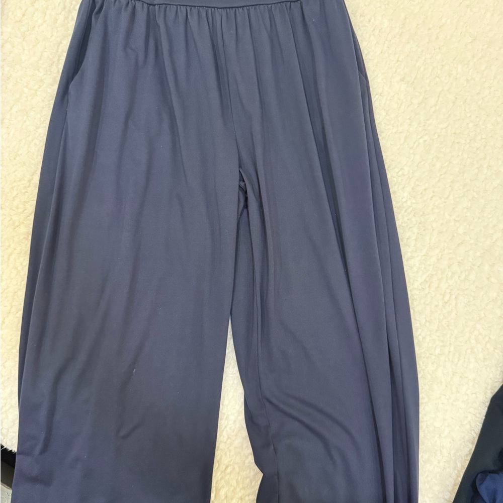 Navy Blue Wide-Leg Pants XL